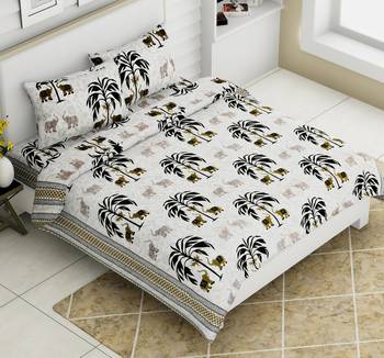 Tree Designer Print 90*108 Rozee Queen Size Bed Sheets (Rzpq0003 C) 1