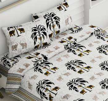 Tree Designer Print 90*108 Rozee Queen Size Bed Sheets (Rzpq0003 C) 2