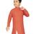 Orange printed cotton boys-kurta-pyjama