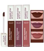 Liquid Matte Lipstick  Waterproof combo of 3 (Upto12 Hrs Stay) (Bon Bon Brown  Timeless Mauve Visionary Nude)