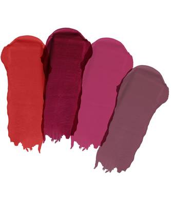 Liquid Matte Lipstick  Waterproof combo of 4 (Upto12 Hrs Stay) (Flirty Red Cherry Red Pink Prom  Timeless Mauve) 1