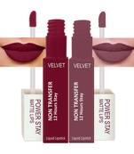 Liquid Matte Lipstick  Waterproof combo of 2 (Upto12 Hrs Stay) (Cherry Red  Timeless Mauve)