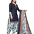 Blue printed cotton salwar