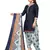 Blue printed cotton salwar