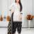 White printed cotton salwar