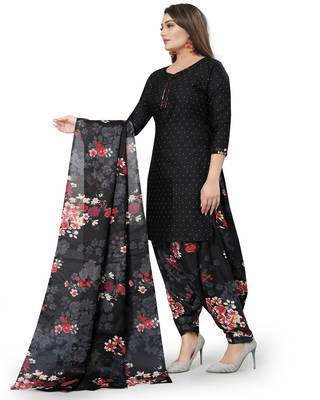 Black printed cotton salwar 3