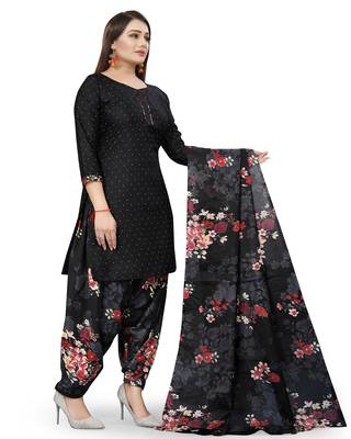 Black printed cotton salwar 4