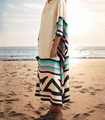 JSDC Casual Wear Calf Length Satin Silk Kaftan for Women