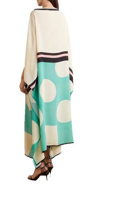 JSDC Digital Printed Satin Silk Kaftan for Women Casual Wear 4