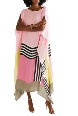 JSDC Women's Satin Silk Printed Calf Length Kaftans 1