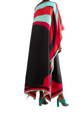 JSDC Lounge Wear Free Size Calf Length Women Printed Satin Silk 3