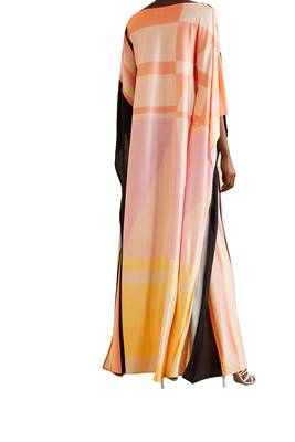 JSDC Digital Printed Long Satin Silk Casual Wear Women Kaftan Kurtas 3