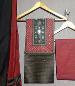 Multicolor Cambric Cotton With Mirror Handwork 2.30 Meter Salwar Suit Unstitched