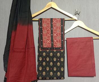 Multicolor Cambric Cotton With Mirror Handwork 2.30 Meter Salwar Suit Unstitched 1