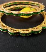 Green agate bangles-and-bracelets