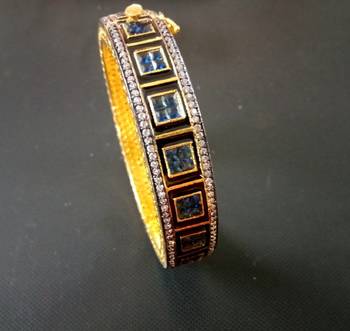Blue cubic zirconia bangles-and-bracelets 2