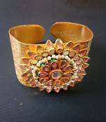 Gold agate bangles-and-bracelets