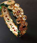 Gold kundan bangles-and-bracelets
