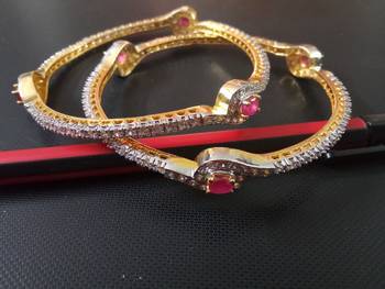 Gold agate bangles-and-bracelets 1