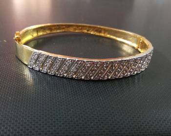 Gold cubic zirconia bangles-and-bracelets 1