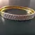 Gold cubic zirconia bangles-and-bracelets