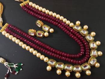 Multicolor kundan necklace-sets 1