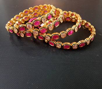 Gold agate bangles-and-bracelets 1