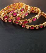 Gold agate bangles-and-bracelets