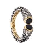 Black cubic zirconia bangles-and-bracelets