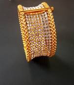 Gold agate bangles-and-bracelets