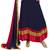 JHEENU Women's Blue Georgette Embroidered Unstitched Dress Material 