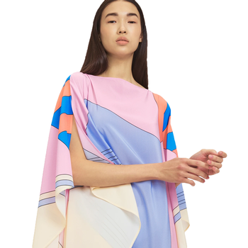 JSDC Boat Neck Style Printed Softy Silk Kaftan For Women 5