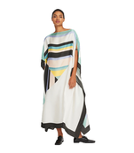 JSDC Women's Casual Wear Striped Printed Softy Silk Kaftan