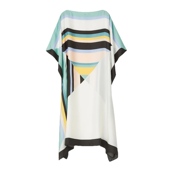 JSDC Women's Casual Wear Striped Printed Softy Silk Kaftan 5