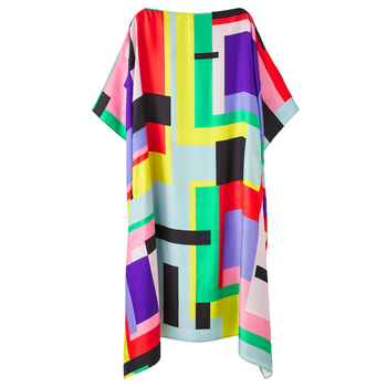 JSDC Calf Length Printed Softy Silk Kaftan For Women 4