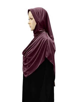 Modest Women's Frilled Stylish Solid Polycotton Feel Good Fabric  FAEEZAH Hijab Coffee 6