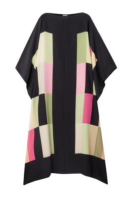JSDC Boat Neck Printed Softy Silk Kaftan For Women 2