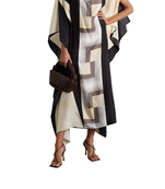 JSDC Lounge Wear Printed Softy Silk Kaftan For Women