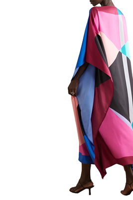 JSDC Women's Beach Wear Printed Softy Silk Kaftan 4