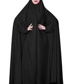 JSDC Plain Crystal Lycra Long Women Free Size Abaya Makhna Hijab