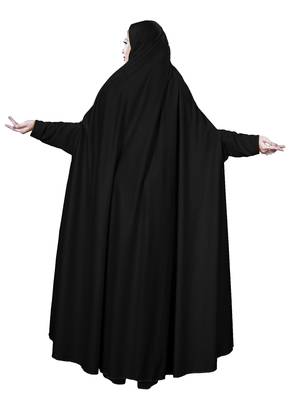 JSDC Plain Crystal Lycra Long Women Free Size Abaya Makhna Hijab 4