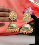 Orange jhumkas