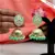 Green jhumkas