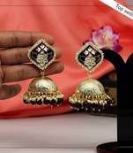 Maroon jhumkas
