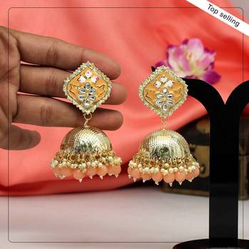 Orange jhumkas 1