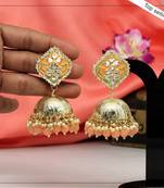 Orange jhumkas