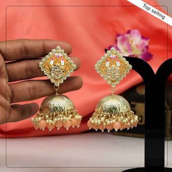 Orange jhumkas 1