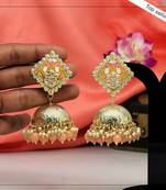 Orange jhumkas