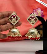 Red jhumkas