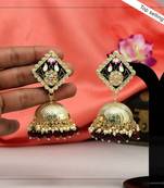 Maroon jhumkas
